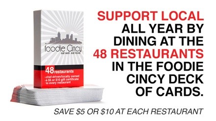 $20 for Deck of 48 Dining Cards from Foodie Cincy ($40 Value) 