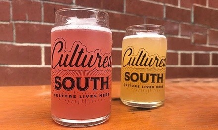 Pints of Golda Kombucha and To-Go Can at Cultured South Fermentation Co. (Up to 42% Off). Two Options Available.