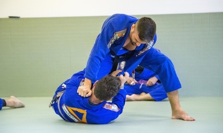 Unlimited Jiu-Jitsu or Jiu-Jitsu and Muay Thai Classes for One Month at Gracie Gym  (Up to 81% Off) 