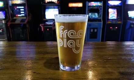 Arcade Games with Beverages on Weekdays or Weekends at Free Play Arlington (Up to 50% Off). 4 Options Available.