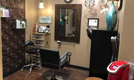 Haircut and Style with Optional Color or Highlights at DavidZ DesignZ at Phenix Salon Suites (Up to 57% Off)