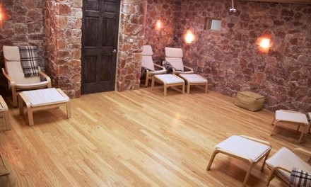 One, Three, or Six Salt-Room Sessions, or One Yoga Class at Halo Salt Spa (Up to 61% Off)