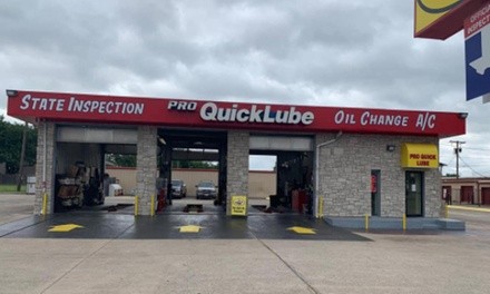 $19 for Texas State Emissions Inspection for One Vehicle at Pro Quick Lube ($25.50 Value)