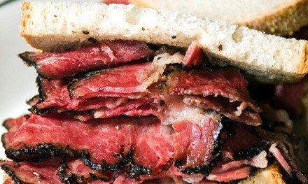 Deli Sandwich, Soup or Knish, and a Soda for One, Two, or Four at Mendy's Restaurant (Up to 20% Off)