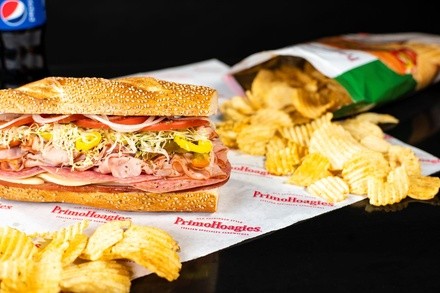 $10.50 for $15 Toward Food and Drink Valid for Takeout and Dine-In if Available at Primo Hoagies