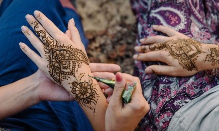 Two or Four Henna Tattoo Designs, or One Month Unlimited at Eyebrows & More by Tahira (Up to 79% Off)  