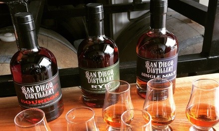 Distillery Tour with Whiskey Flight or Cocktail for Two, Four, or Six at San Diego Distillery (Up to 45% Off)