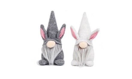 2-Pack Easter Decorations Gnome Faceless Plush Decor Doll