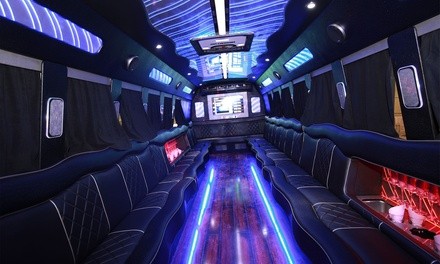 Four- or Six-Hour Party Bus Rental from Lonestar Limo Services (Up to 28% Off)