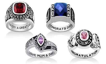 Women's and Men's Class Rings from Limogés Jewelry (Up to 76% Off)