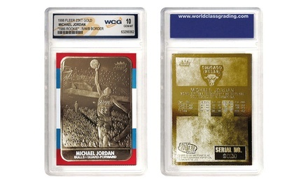 Michael Jordan and Kobe Bryant Gold-Foil NBA Rookie Cards (2-Pack)