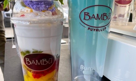 $30 for One Reusable Boba Tumbler with Complimentary First Drink at Bambu Desserts & Drinks ($40 Value)