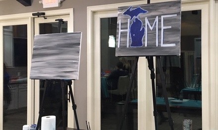 Guided Acrylic Painting Party for One, Two, or Four at The Art of Life (Up to 35% Off)