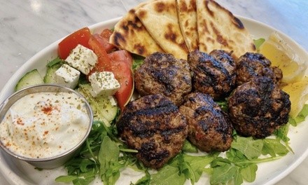 Food and Drink for Takeout or Dine-In at 1331 Mediterranean Grill (Up to 39% Off). Two Options Available.