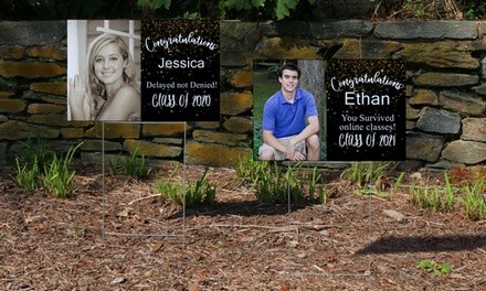 Custom Photo Lawn Sign from MailPix (Up to 78% Off). Two Options Available.