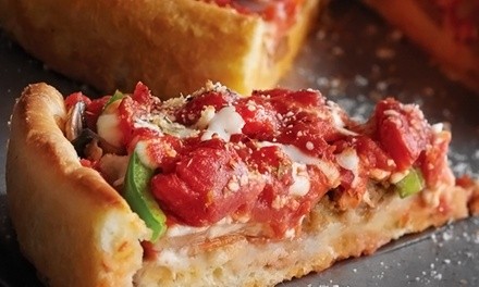 Deep Dish Pizza for Takeout and Dine-In at Uno Pizzeria & Grill (Up to 28% Off). Three Options Available.