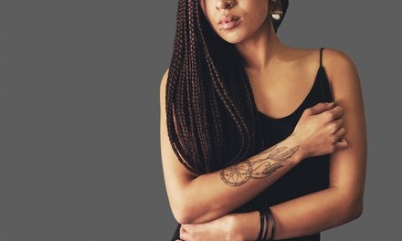 One or Three Sessions of Natural Hair Cornrow Braids at Exclusive Clientele Salon (Up to 53% Off)
