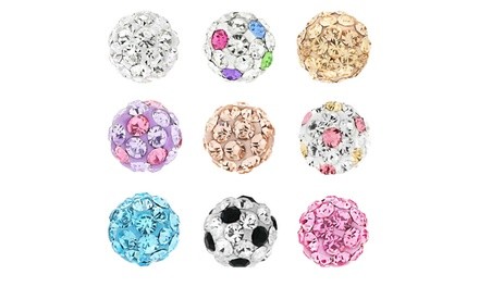 Kids' Crystal Stud Earrings in 18K Gold Plated Sterling Silver