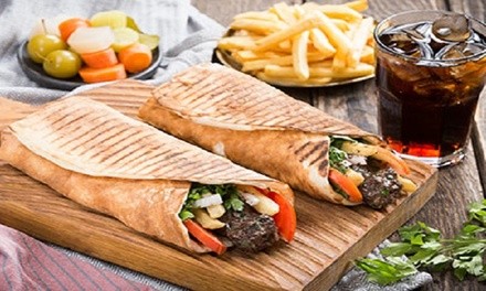 Menu for Takeout or Dine-In When Available at Pita Grill & Pizzeria (Up to 33% Off). Two Options Available.