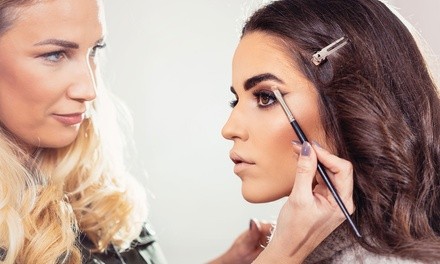 Eyelash and Brow Application or Mini Glam Makeover Package at Beauty N Things (UP to 56% Off)