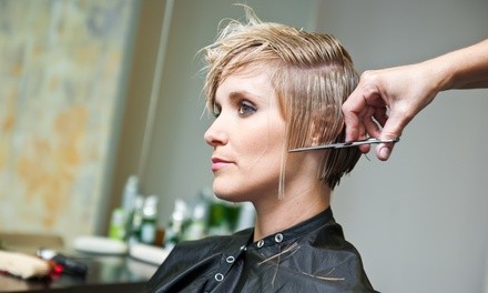 Women's Haircut and Style or Men's Haircut at Capricio Salon and Spa (Up to 50% Off). Four Options Available.