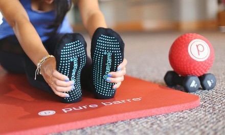 10, or One Month Barre Classes at Pure Barre (Up to 82% Off)