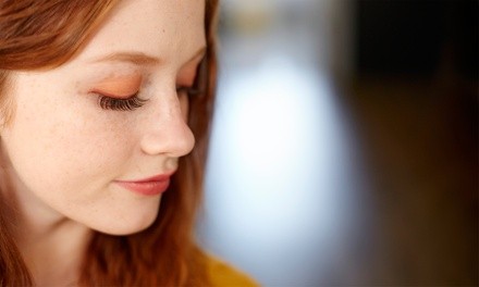 Full Set of Eyelash Extensions or Eyelash Perm at Belle Visage Day Spa (Up to 27% Off) 