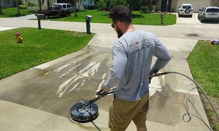 $79 for Pressure Washing for a Two Car Driveway from All Surface Pressure Cleaning & Sealing ($99 Value)