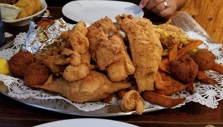 $10 for $20 worth of seafood and more.