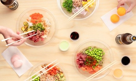 $8 for $10 Toward Food and Drink at Poku Poke Shop, Takeout and Dine-In (When Available)