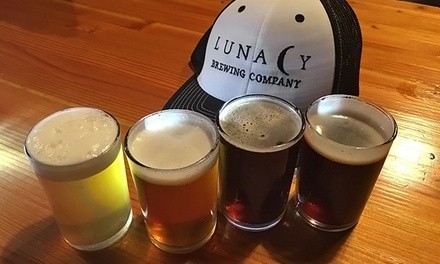 Beer Tasting for Two or $22.50 for $35 Worth of Gift Cards at Lunacy Brewing Company