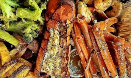 Food and Drink at Crabs R Us (Up to 25% Off). Two Options Available.