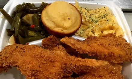 Soul Food and Drink for Takeout and Dine-In at Time 2 Grub (Up to 30% Off). Two Options Available.