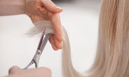 Brazilian Blowout or Haircut with Full Highlights at Salon Utopia (Up to 41% Off)