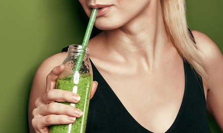 Juice, Wellness Shots, Fit Lunch, and More at Health is Wealth Juice Bar (Up to 25% Off). Two Options Available.