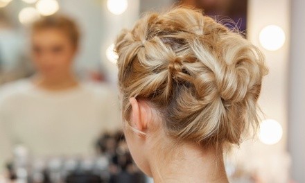 One or Two Formal Updos with Makeup Application at Peaceful Salon (Up to 61% Off)