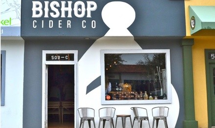 $12 for Ultimate Cider Flight with Eight Pours and Souvenir Glassware at Bishop Cider ($24.89 Value)