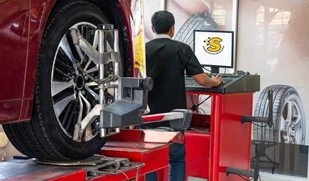 Up to 63% Off on Wheel Alignment / Balancing - Car at Suburban Tire Auto Repair Centers