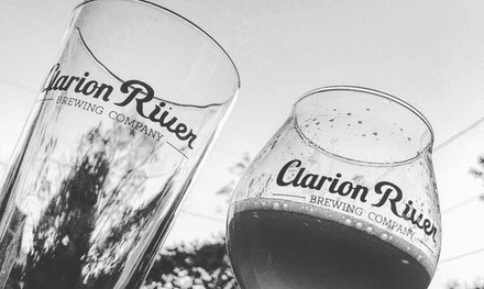 Beer Tasting with Four 5-Ounce Pours and Souvenir Glass at Clarion River Brewing Company (Up to 55% Off)