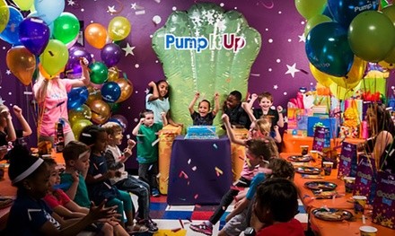 Open Jump Pass or Deluxe Party for Up to 10 or 15 Kids at Pump It Up - Westchase (Up to 50% Off). 