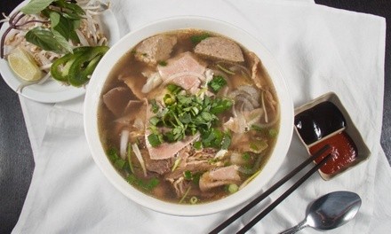 Vietnamese Food and Drink at Cup Bowl Pho - Hot Pot & Tea (Up to 26% Off). Two Options Available.