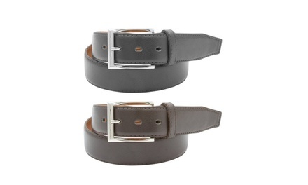 Barbados Men's Leather Belts (2-Pack)