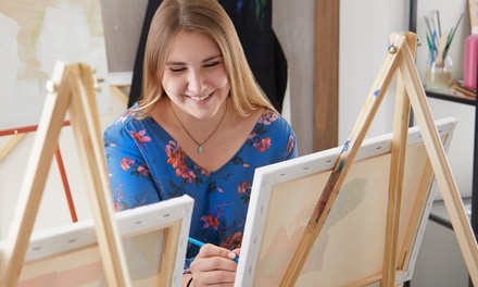 Paint Your Own Pottery or Paint Your Own Canvas at Distinctive Designz Painting Bar (Up to 23% Off)