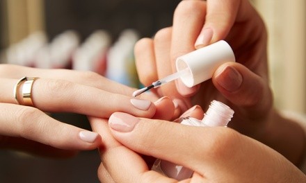 Manicure and Pedicure at Pelo Salon Spa (Up to 18% Off). Four Options Available.