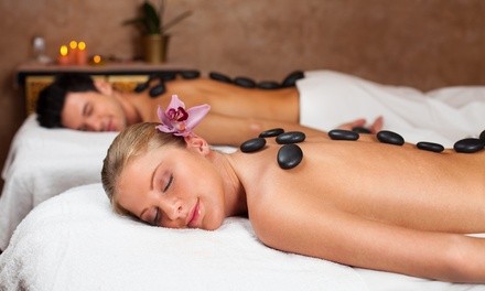 Hot-Stone Massage with Body Scrub for One or Couples Hot-Stone Massage for Two at Yaya Spa (Up to 47% Off)