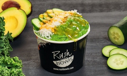 Food and Drink at Rush Bowls for Carryout or Dine-in (Up to 30% Off)