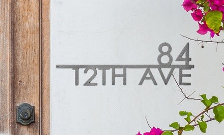 One 12'',15'', or 18'' Custom Magnolia Address Plaque from Rusted Orange Craftworks Co. (Up to 50% Off)