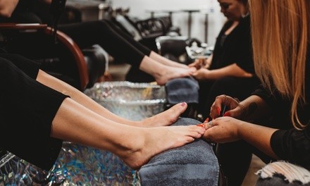 Up to 35% Off on Mani-Pedi - Shellac / No-Chip / Gel at Rhapsody Boutique And Spa