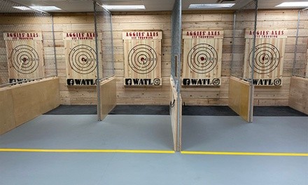 60-Minute Axe-Throwing Session for Up to Two, Three, Four, or Five at Aggies' Axes (Up to 43% Off)