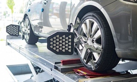 Up to 58% Off on Wheel Alignment / Balancing - Car at Goodyear The Woodlands Complete Auto Care